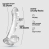 DILDO CRYSTAL CLEAR 17,5 CM  CRUSHIOUS HUDINI JELLY ANAL DILDO CLEAR