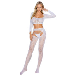 BODYSTOCKING BIAŁE ONE SIZE