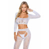 BODYSTOCKING BIAŁE ONE SIZE
