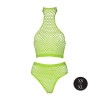 NEONOWY ZIELONY KOMPLET TOP PLUS MAJTKI XS/XL