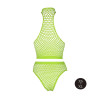 NEONOWY ZIELONY KOMPLET TOP PLUS MAJTKI XS/XL