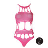 BODY Z GRECKIM DEKOLDEM NEONOWY RÓŻ  XS/XL