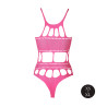 BODY Z GRECKIM DEKOLDEM NEONOWY RÓŻ  XS/XL
