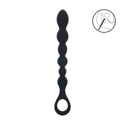 SONDA ANALNA SILIKONOWA CZARNA 26 CM / 4 CM