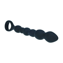 SONDA ANALNA SILIKONOWA CZARNA 26 CM / 4 CM