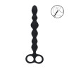 SONDA ANALNA SILIKONOWA CZARNA 24,5CM / 7,5 CM