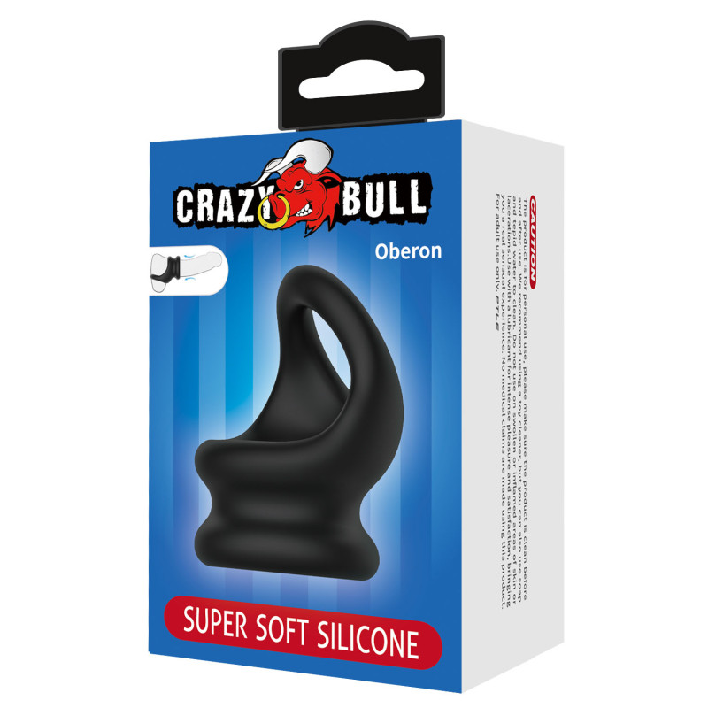CRAZY BULL OBERON SILIKONOWY PIERŚCIEŃ NA PENISA I JADRA