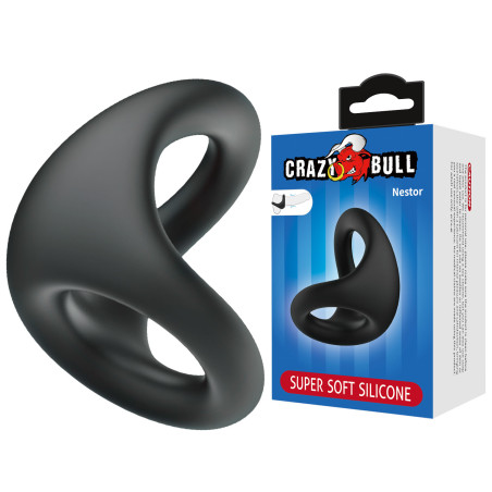 CRAZY BULL NESTOR SILIKONOWY PIERŚCIEŃ NA PENISA I JADRA