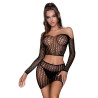 TOP+JUPE RESILLE ONE SIZE