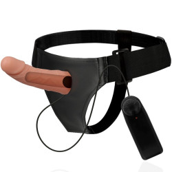 STRAP-ON HARNESS ATTRACTION - RNES HOLLOW FRAMES WITH VIBRATOR 15 CM -O- 5 CM