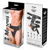 STRAP-ON HARNESS ATTRACTION - RNES HOLLOW FRAMES WITH VIBRATOR 15 CM -O- 5 CM