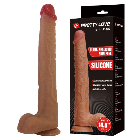 DILDO SILIKONOWE PRETTY LOVE TORIN PLUS 14,8" 37,5 CM