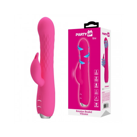 WIBRATOR ERIC 12 WIBRACJI 3 ROTACJE USB RÓŻOWY