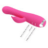 WIBRATOR ERIC 12 WIBRACJI 3 ROTACJE USB RÓŻOWY