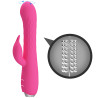 WIBRATOR ERIC 12 WIBRACJI 3 ROTACJE USB RÓŻOWY