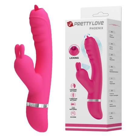 WIBRATOR PRETTY LOVE -PHOENIX 7 TRYBÓW WIBRACJI 4 FUNKCJE STYMULACJI