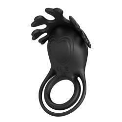 PRETTY LOVE - VIBRANT PENIS RING RUBEN BLACK 7FUNKCJI WIBRACJI USB