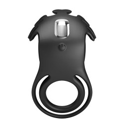 PRETTY LOVE - VIBRANT PENIS RING RUBEN BLACK 7FUNKCJI WIBRACJI USB