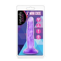 DILDO NATURALLY YOURS 5INCH MINI COCK PURPLE