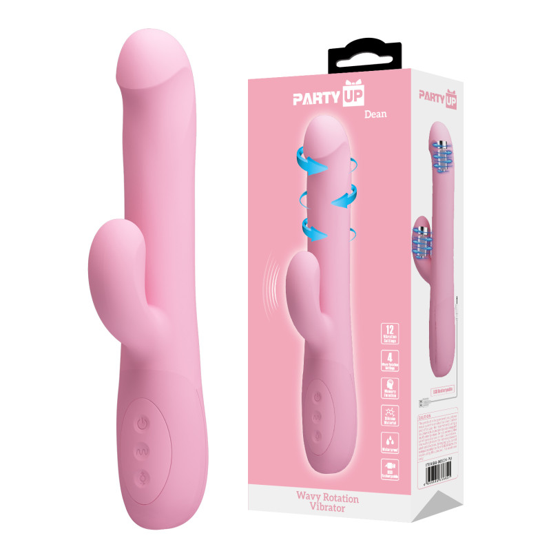 WIBRATOR DEAN 12 WIBRACJI 4 FUNKCJE ROTACJI USB