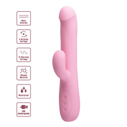 WIBRATOR DEAN 12 WIBRACJI 4 FUNKCJE ROTACJI USB