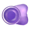 ELASTYCZNE DILDO 7" ROZMIAR M PRZYSSAWKA  FIOLETOWE
