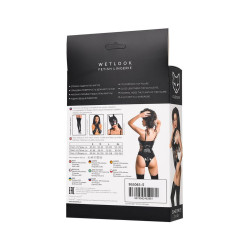 GLOSSY WETLOOK CZARNE BODY SHERRIE S
