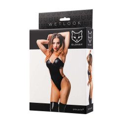GLOSSY WETLOOK CZARNE BODY REINA M