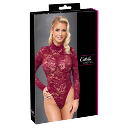CZERWONE KORONKOWE BODY COTTELLI  M