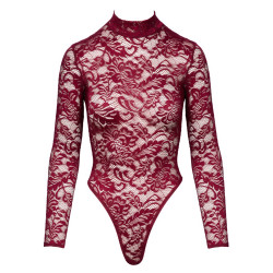 CZERWONE KORONKOWE BODY COTTELLI  M