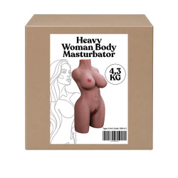 MASTURBATOR REALISTYCZNY TORS XXL  4,3 KG. KOLOR BRĄZOWY