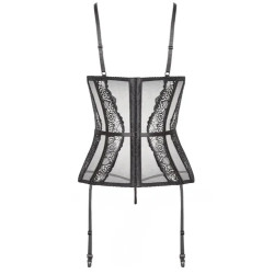 GORSET CZARNY RAVENNA L/XL