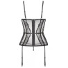 GORSET CZARNY RAVENNA L/XL