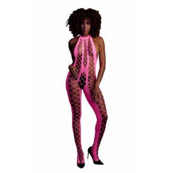 NEONOWE RÓŻOWE BODYSTOCKING...