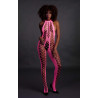 NEONOWE RÓŻOWE BODYSTOCKING  XS/XL
