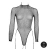 BODY O STRUKTURZE SIATECZKI CZARNE XS/XL