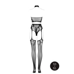 BODYSTOCKING 2- CZĘŚCIOWY KOMPLET CZARNY  XS/XL