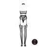 BODYSTOCKING 2- CZĘŚCIOWY KOMPLET CZARNY  XS/XL