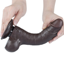 DILDO DONG 8'' SLIDING SKIN DUAL LAYER