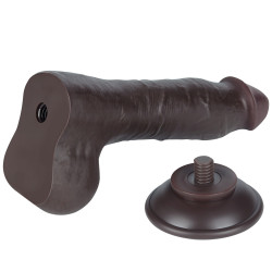 DILDO DONG 8'' SLIDING SKIN DUAL LAYER