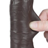 DILDO DONG 8'' SLIDING SKIN DUAL LAYER