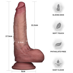 DILDO 7" SLIDING SKIN PRO II