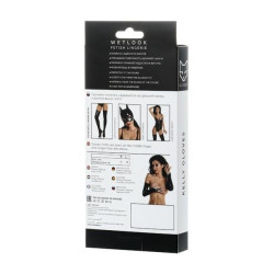 GLOSSY WETLOOK GLOVES M