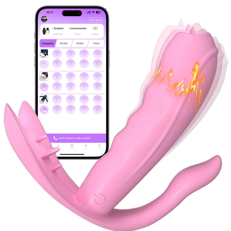 WIBRATOR 7 FUNKCJI WIBRACJI PLUS PODGRZEWANIE STEROWANIE APP