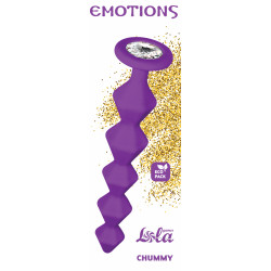 KOREK / PLUG BEAD WITH CRYSTAL EMOTIONS  CHUMMY PURPLE