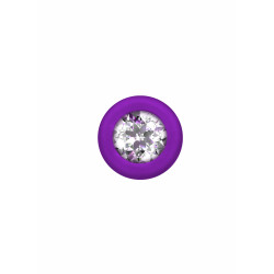 KOREK / PLUG BEAD WITH CRYSTAL EMOTIONS  CHUMMY PURPLE