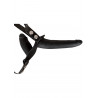 DOUBLE STRAP ON BLACK SILICONE