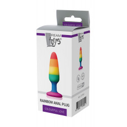 KOREK COLOURFUL LOVE RAINBOW ANAL PLUG SMALL