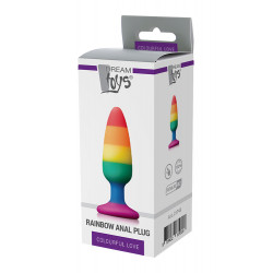 KOREK COLOURFUL LOVE RAINBOW ANAL PLUG MEDIUM