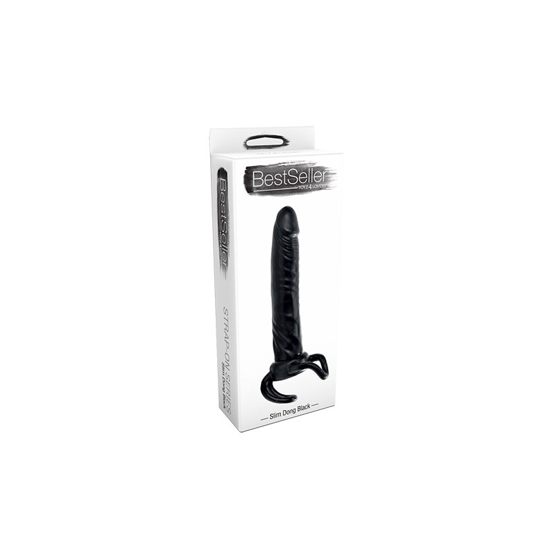 STRAP-ON ADJUSTABLE SLIM DONG BLACK